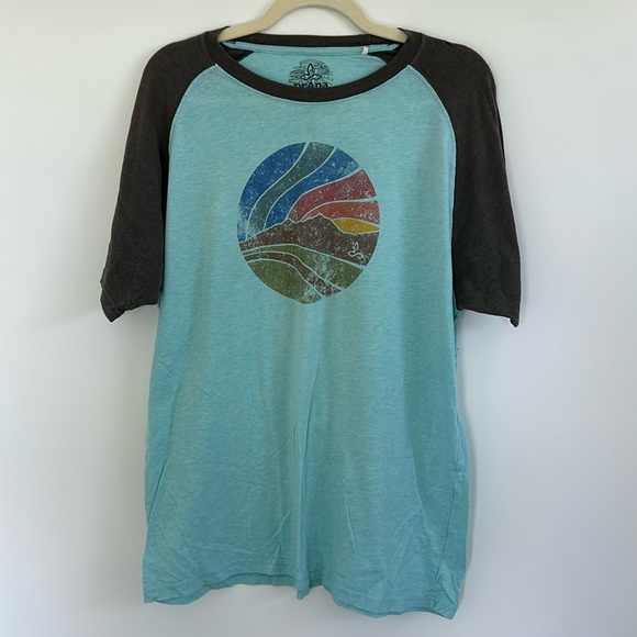 prAna Sunset Raglan T-Shirt Men's Tee Size XL - Picture 3 of 6